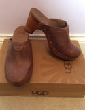 NEW IN BOX UGG LIGHT CHOCOLATE ABBIE CLOGS SIZE 3.5/36 - Whispers Dress Agency - Womens Mules & Flip Flops - 2