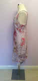 Renato Nucci Lilac, Pink & Silver Lace Dress Size 44 - Whispers Dress Agency - Sold - 3