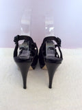 Carvela Black Satin Corsage Peeptoe Slingback Heels Size 5/38 - Whispers Dress Agency - Womens Heels - 4