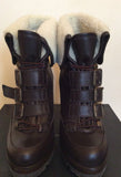 Kurt Geiger Dark Brown Wentworth Leather Ankle Boots Size 7/40 - Whispers Dress Agency - Womens Boots - 4