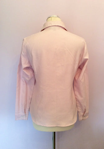Polo By Ralph Lauren Pink & White Stripe Cotton Shirt Size XL - Whispers Dress Agency - Sold - 2