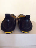 Brand New Firetrap Navy Blue & Yellow Trim Flat Shoes Size 5/38 - Whispers Dress Agency - Sold - 3