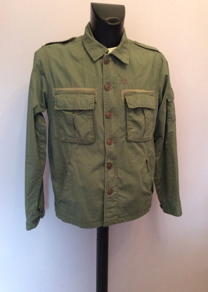 Abercrombie & Fitch Green Cotton Jacket Size M - Whispers Dress Agency - Mens Coats & Jackets - 1