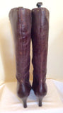 New Clarks Dark Brown Studded Leather Boots Size 8/42 - Whispers Dress Agency - Sold - 4