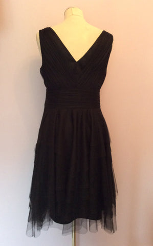 Monsoon Black Net Overlay Occasion Dress Size 10 - Whispers Dress Agency - Womens Dresses - 4
