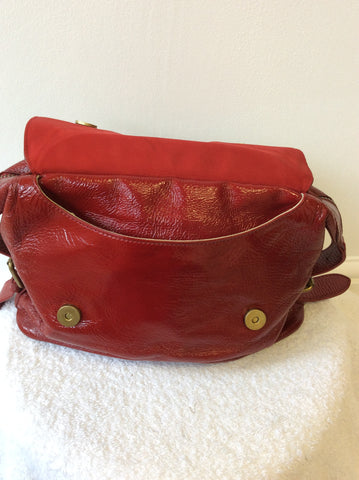 PAUL SMITH RED LEATHER SHOULDER BAG