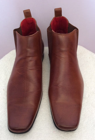 Giovanni Tan Brown Ankle Boots Size 10 / 44 - Whispers Dress Agency - Sold - 2