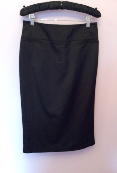 Coast Black Matt Satin Pencil Skirt Size 10 - Whispers Dress Agency - Womens Skirts - 1