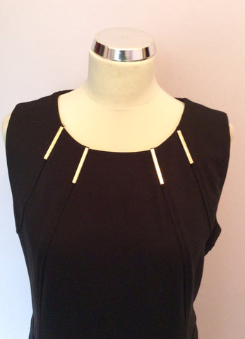 Brand New Episode Black & Gold Trim Ponte Pencil Dress Size 16 - Whispers Dress Agency - Womens Dresses - 2