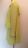 WINDSMOOR LIME GREEN LONG JACKET & MATCHING SILK SCARF SIZE 16 - Whispers Dress Agency - Sold - 2