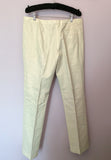 Mulberry Ivory Linen Trousers Size 14 - Whispers Dress Agency - Sold - 2