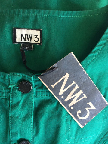 BRAND NEW HOBBS NW3 APPLE GREEN BUTTON THROUGH DRESS SIZE 12 - Whispers Dress Agency - Womens Dresses - 4