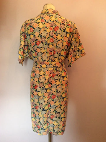 Vintage Jaeger Floral Print Dress Size 16 - Whispers Dress Agency - Sold - 2