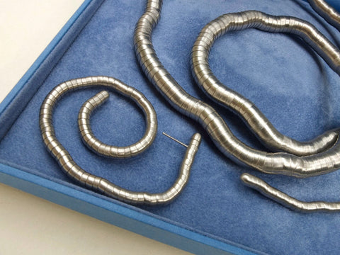 Briel Flexible Stainless Steel Necklace And Earring Set - Whispers Dress Agency - Sold - 2