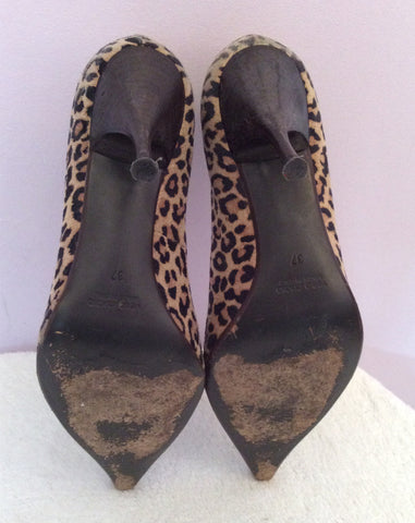 Daniel Leopard Print Heels Size 4/37 - Whispers Dress Agency - Sold - 5
