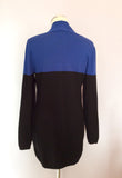 Betty Barclay Black & Blue V Neck Cardigan Size 12 - Whispers Dress Agency - Sold - 2