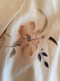 Minuet Cream & Brown Floral Print Silk & Linen Jacket Size 18 - Whispers Dress Agency - Womens Coats & Jackets - 3