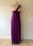 COAST PURPLE ONE SHOULDER MAXI DRESS SIZE 12 - Whispers Dress Agency - Womens Dresses - 4