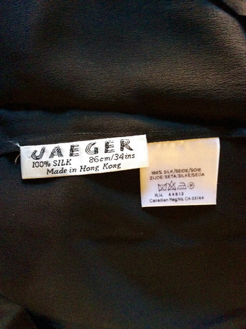 Vintage Jaeger Black Silk Vest Top & Trousers Suit Approx UK 6 - Whispers Dress Agency - Womens Vintage - 2
