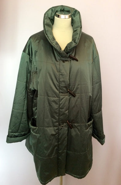 Jaeger Green Lightly Padded Jacket Size M - Whispers Dress Agency - Sold - 1