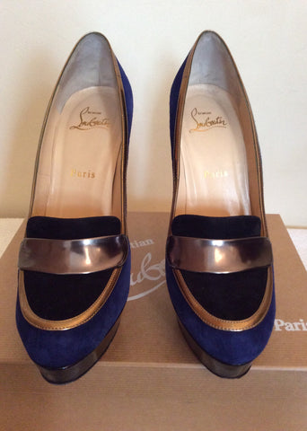 Christian Louboutin Royal Blue Platform Heels Size 6/39 - Whispers Dress Agency - Sold - 4