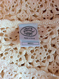 Vintage Laura Ashley Cream Crocheted Cardigan Size S - Whispers Dress Agency - Sold - 3