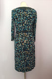 Phase Eight Black & Blue Floral Print Tie Waist Dress Size 10 - Whispers Dress Agency - Sold - 3