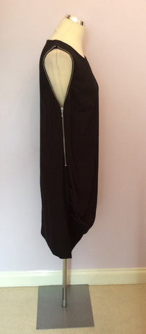 Brand New Pied A Terre Black Zip Side Dress Size 16 - Whispers Dress Agency - Womens Dresses - 2