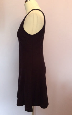 Laura Ashley Black Sleeveless Wool Dress Size 14 Fit 12 - Whispers Dress Agency - Womens Dresses - 2