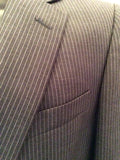 Brand New Jaeger Grey Pinstripe 'Mayfair' Wool Suit Jacket Size 40R - Whispers Dress Agency - Mens Suits & Tailoring - 2