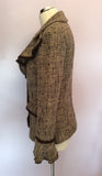 Per Una Brown Weave Wool Blend Jacket Size 10 - Whispers Dress Agency - Sold - 2