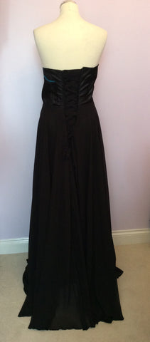 Grace Karin Black Strapless Embroidered Ball Gown Size 20 - Whispers Dress Agency - Womens Eveningwear - 4
