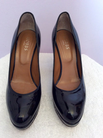 Hobbs Black Patent Leather Heels Size 6/39 - Whispers Dress Agency - Sold - 2