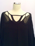Day By Birger Et Mikkelsen Black Cut Out Front Shift Dress Size 40 UK 14 - Whispers Dress Agency - Sold - 2