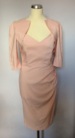 Diva Pale Pink Stretch Wiggle Dress Size M/L - Whispers Dress Agency - Womens Dresses - 1