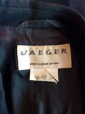 Vintage Jaeger Black Wool Double Breasted Jacket Size 16 - Whispers Dress Agency - Sold - 3