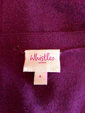 Whistles Purple Sparkle Cardigan Size 4 UK 14 - Whispers Dress Agency - Sold - 3