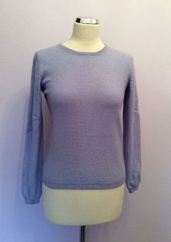Isle Lilac 100% Cashmere Crew Neck Jumper Size S - Whispers Dress Agency - Sold - 1