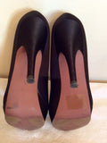 Kurt Geiger Black Satin Peeptoe Heels Size 6/39 - Whispers Dress Agency - Womens Heels - 4