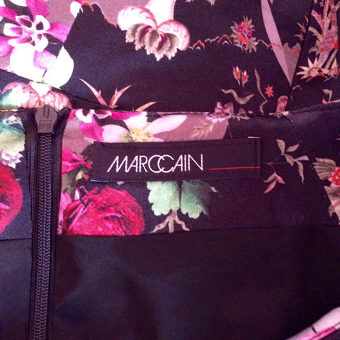 Brand New Marccain Floral Print Silk Dress Size N5 UK 14/16 - Whispers Dress Agency - Womens Dresses - 4
