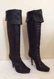 Kurt Geiger Black Leather Boots Size 3.5/36 - Whispers Dress Agency - Womens Boots - 2