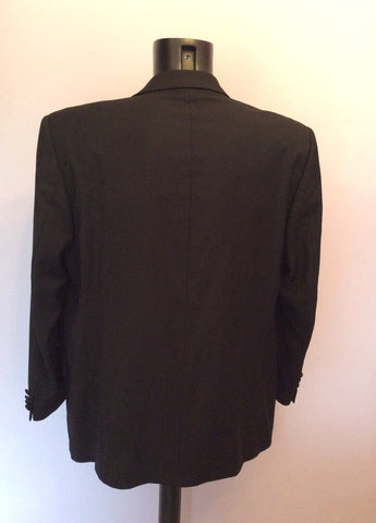 Daniel Hechter Black Pure Wool Tuxedo Suit Size 42S /36W /30L - Whispers Dress Agency - Sold - 4