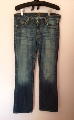 7 For All Mankind Blue Bootcut Jeans Size 32W, 32L - Whispers Dress Agency - Womens Jeans - 1