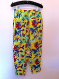 Vintage Jaeger Yellow Print Crop Top & Trousers Approx Size 6/8 - Whispers Dress Agency - Sold - 5