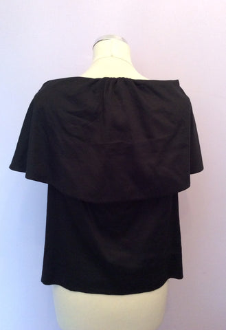 Brand New Vivienne Westwood Black Wide Neck Top Size 46 UK 14 - Whispers Dress Agency - Sold - 2