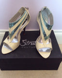 New In Box Strutt Couture Cream & Mint Patent Leather Heels Size 3/36 - Whispers Dress Agency - Womens Heels - 2