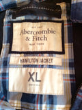 Abercrombie & Fitch Blue Check Hamilton Jacket Size XL - Whispers Dress Agency - Mens Coats & Jackets - 6