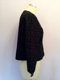Laura Ashley Black Broidery Anglaise Cotton Jacket Size 10 - Whispers Dress Agency - Womens Coats & Jackets - 2