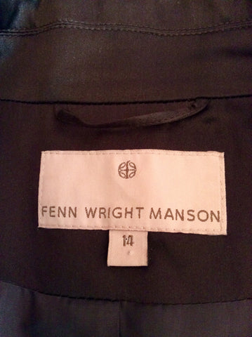 Fenn Wright Manson Dark Brown Wool & Silk Trim Jacket Size 14 - Whispers Dress Agency - Women suits & Tailoring - 4