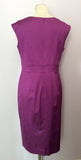 Marks & Spencer Autograph Magenta Pink Pencil Dress & Bolero Jacket Suit Size 16 - Whispers Dress Agency - Womens Suits & Tailoring - 3